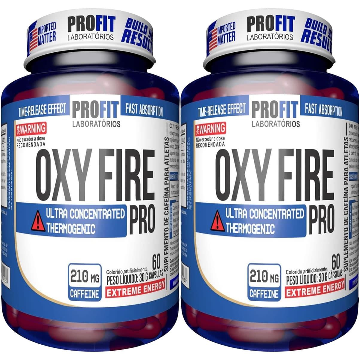 Kit 2X Oxy Fire Pro - 60 C�psulas - ProFit