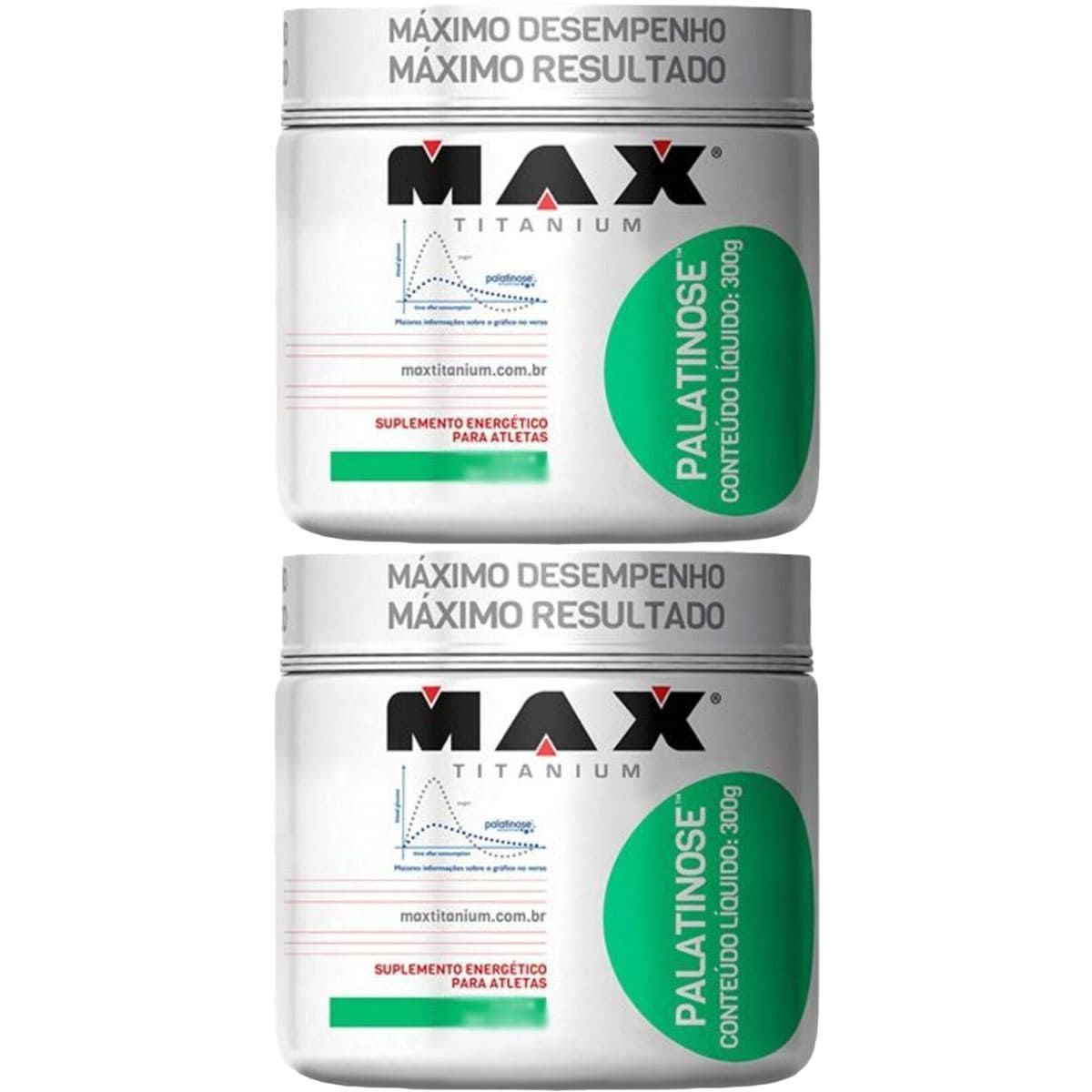 Kit 2X Palatinose - 300g Natural - Max Titanium