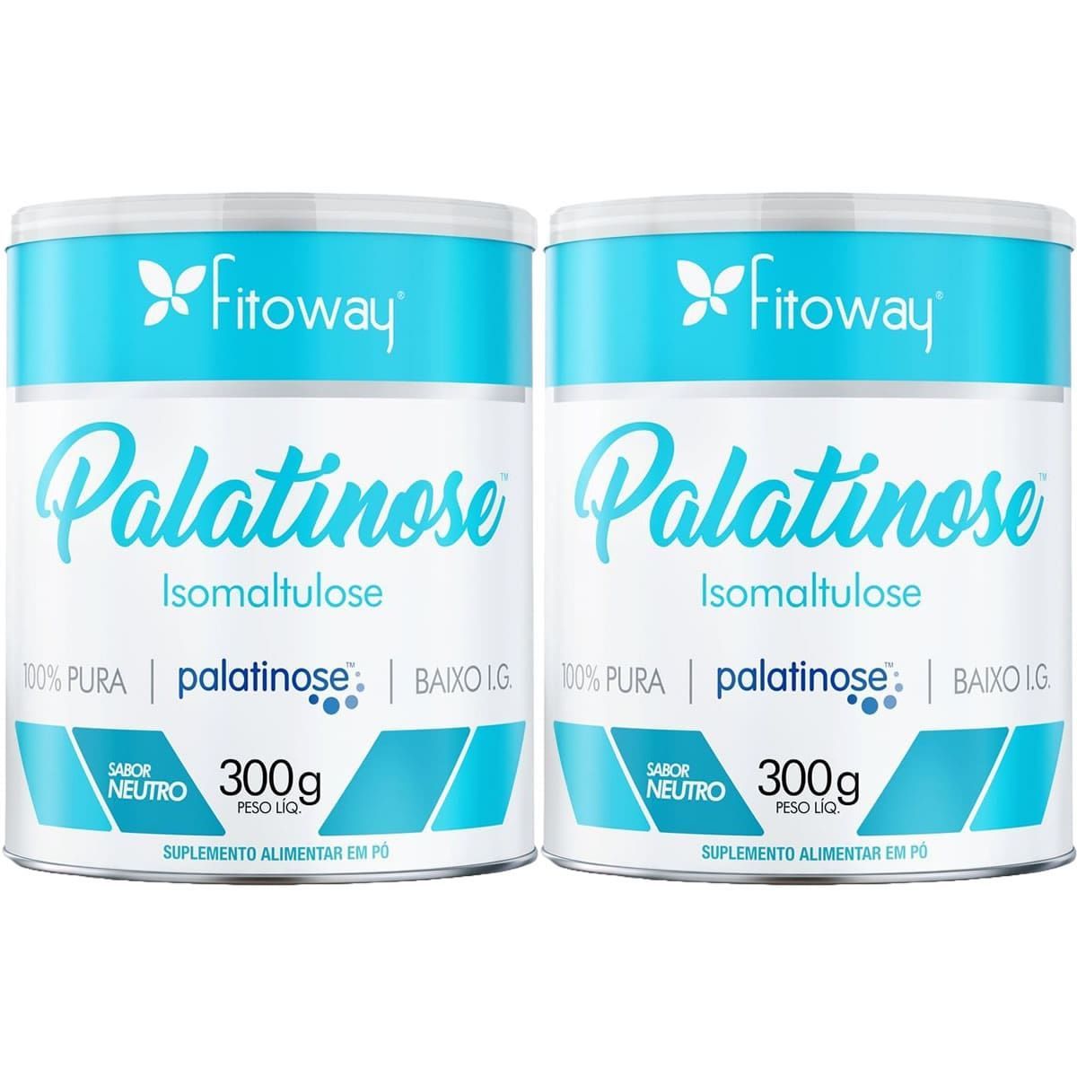 Kit 2X Palatinose Isomaltulose 100% Pura - 300g Neutro - Fitoway