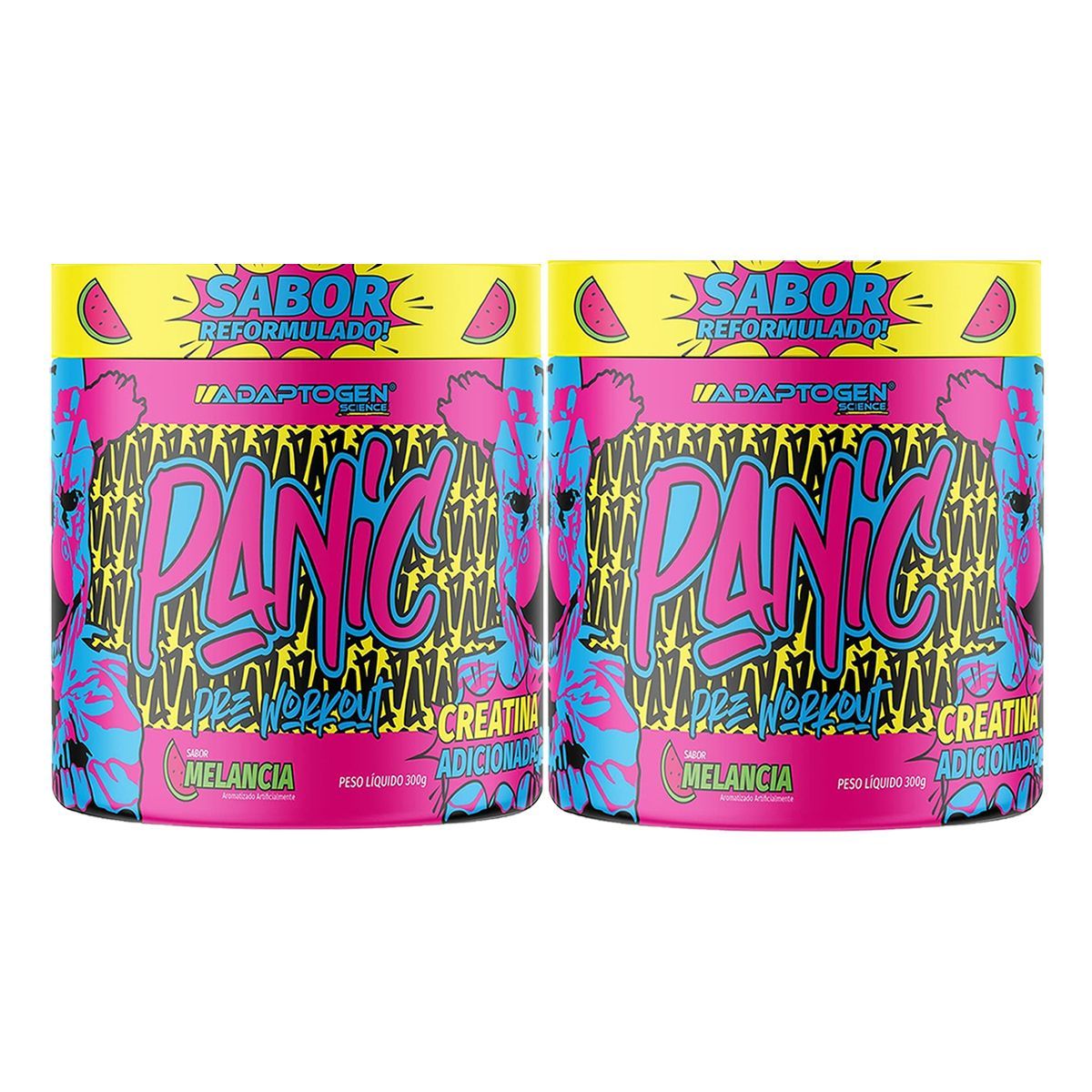 Kit 2X Panic Pr�-Treino - 300g Melancia - Adaptogen