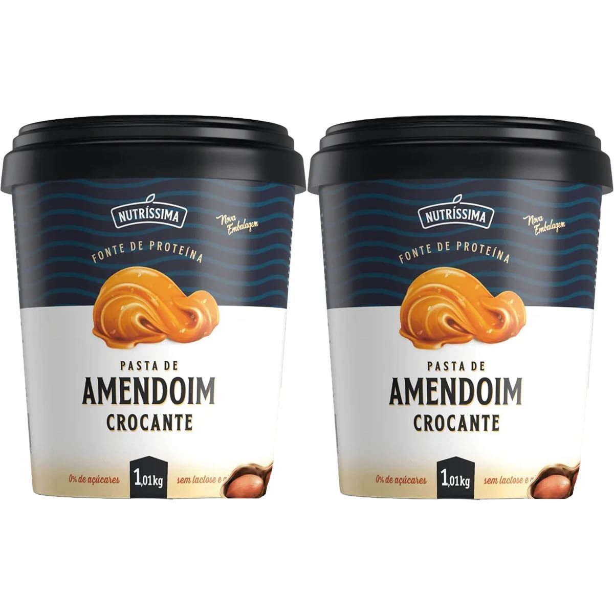 Kit 2X Pasta Amendoim Integral - 1010g Crocante -  Nutr�ssima