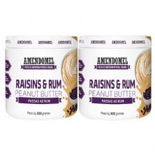 Kit 2X Pasta Amendomel - 500g Chocolate Branco e Passas Rum - Amendomel