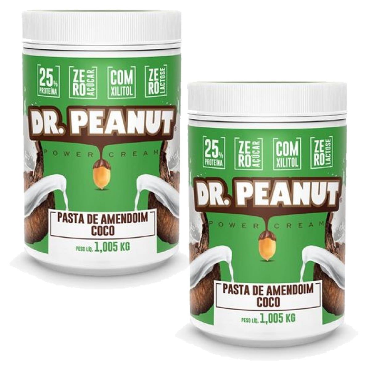 Kit 2X Pasta de Amendoim - 1005g Coco - Dr. Peanut