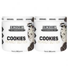 Kit 2X Pasta de Amendoim - 1010g Chocolate Branco Com Cookies - AmendoMel