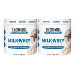 Kit 2X Pasta de Amendoim - 1010g Milk Whey Chocolate Belga - Amendomel