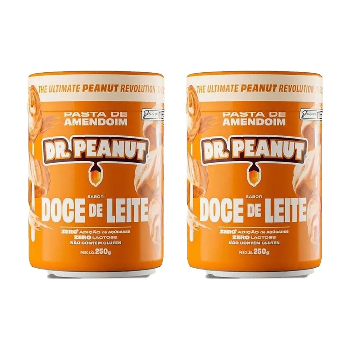 Kit 2X Pasta de Amendoim - 250g Doce de Leite - Dr. Peanut