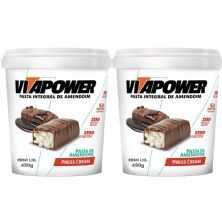 Kit 2X Pasta de Amendoim - 450g Press Cream - Vitapower