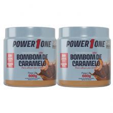 Kit 2X Pasta de Amendoim - 600g Bombom de Caramelo - Power One