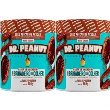 Kit 2X Pasta de Amendoim - 600g Brigadeiro de Colher com Whey Protein - Dr. Peanut