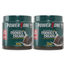 Kit 2X Pasta de Amendoim - 600g Cookies And Cream - Power One