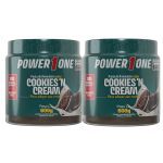 Kit 2X Pasta de Amendoim - 600g Cookies And Cream - Power One
