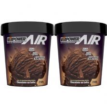 Kit 2X Pasta de Amendoim - 600g Sorvete Chocolate ao Leite - VitaPower Air