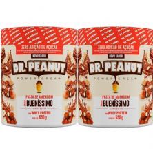 Kit 2X Pasta de Amendoim - 650g Buen�ssimo com Whey Protein - Dr. Peanut