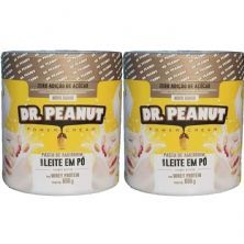 Kit 2X Pasta de Amendoim - 650g Leite em P� com Whey  - Dr. Peanut