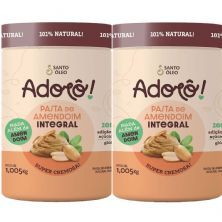 Kit 2X Pasta de Amendoim Ador� - 1,005kg Lisa - Santo �leo