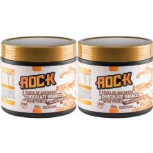 Kit 2X Pasta de Amendoim Com Whey - 500g Chocolate Branco - Rock Peanut