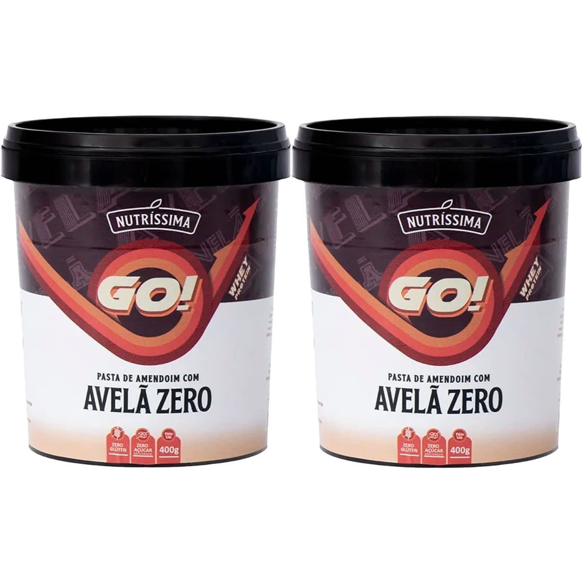 Kit 2X Pasta de Amendoim Go! - 400g  Avel� Zero - Nutr�ssima