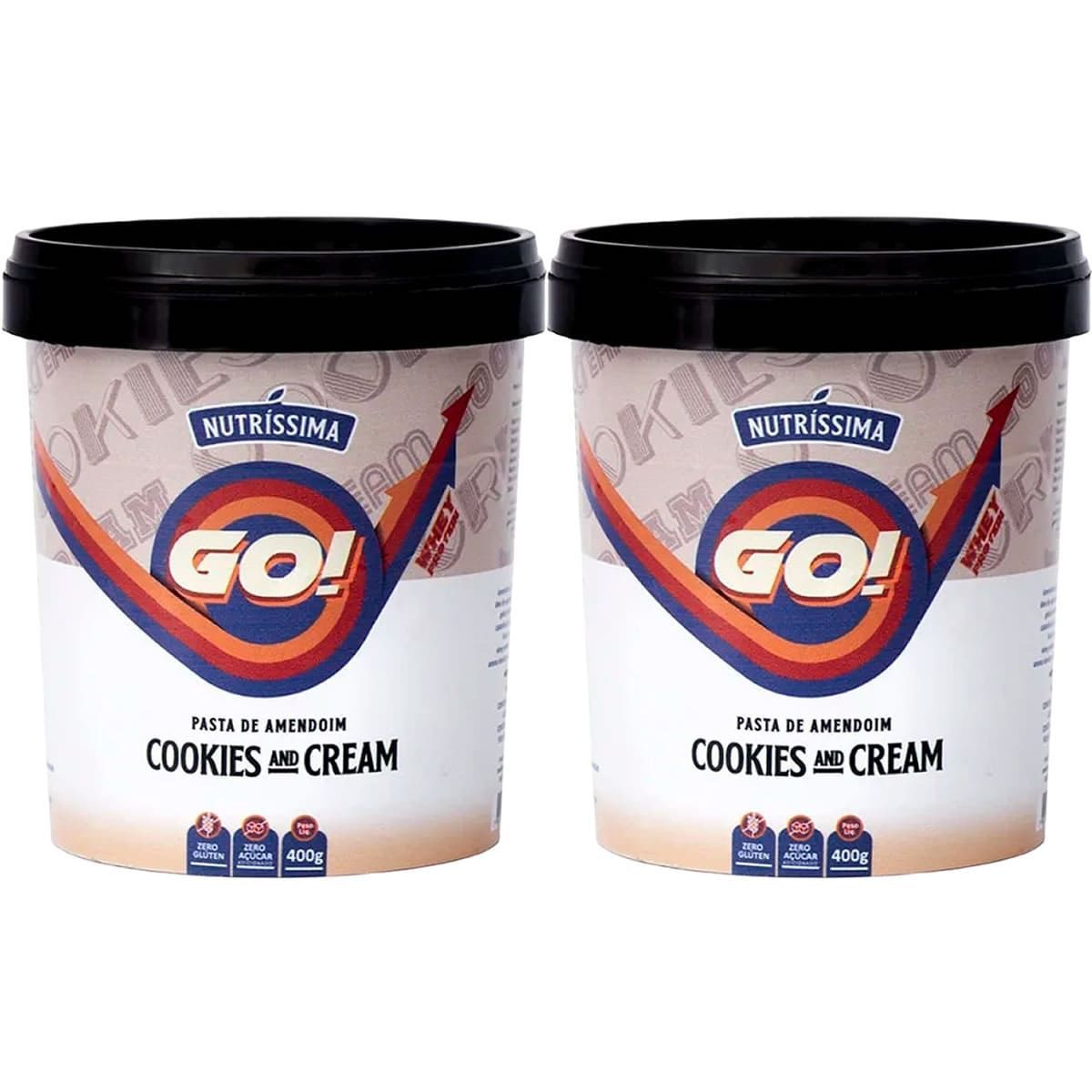 Kit 2X Pasta de Amendoim Go! - 400g Cookies And Cream - Nutr�ssima