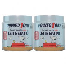 Kit 2X Pasta de Amendoim Snoopy - 600g Leite em P� - Power One