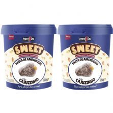 Kit 2X Pasta de Amendoim Sweet - 500g Cajuzinho - Power One