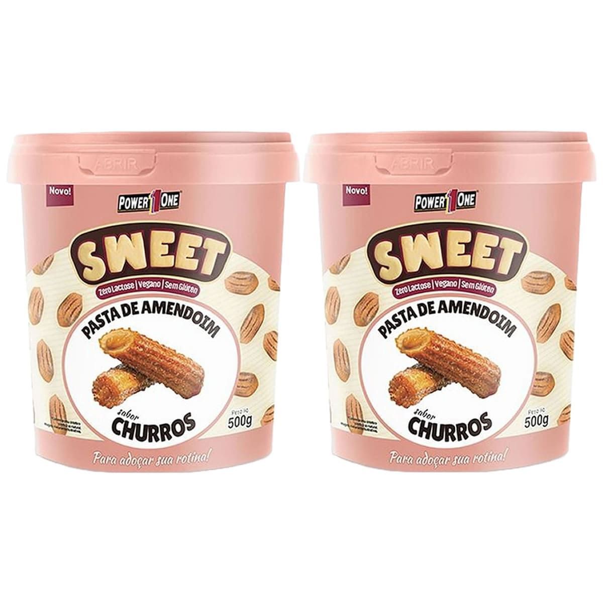 Kit 2X Pasta de Amendoim Sweet - 500g Churros - Power One