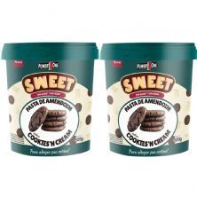 Kit 2X Pasta de Amendoim Sweet - 500g Cookies And Cream - Power One