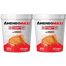 Kit 2X Pasta Integral de Amendoim - 500g Crocante- AmendoMaxi