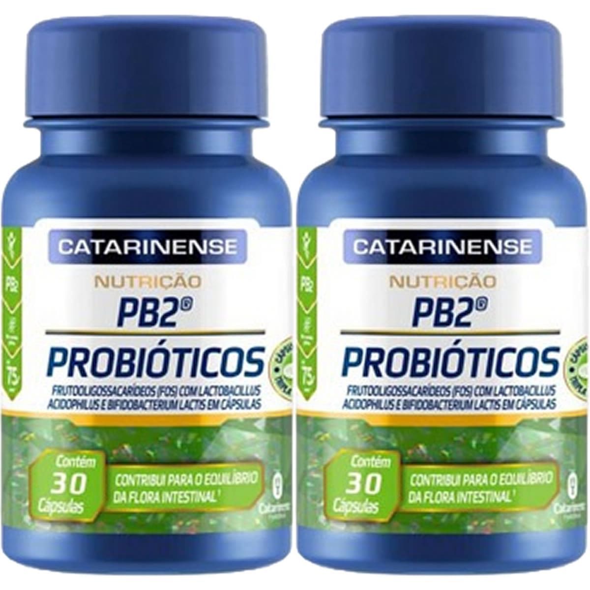 Kit 2X PB2 Probi�ticos - 30 C�psulas - Catarinense Nutri��o
