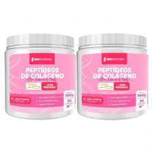 Kit 2X Pept�deos de Col�geno Verisol com �cido Hialur�nico - 300g Cranberry - NewNutrition