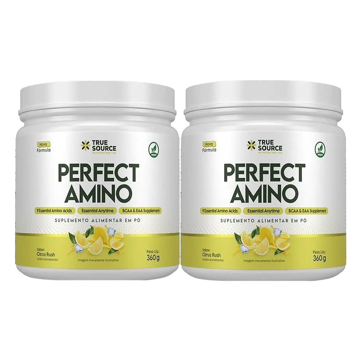 Kit 2X Perfect Amino - 360g Citrus Rush - True Source