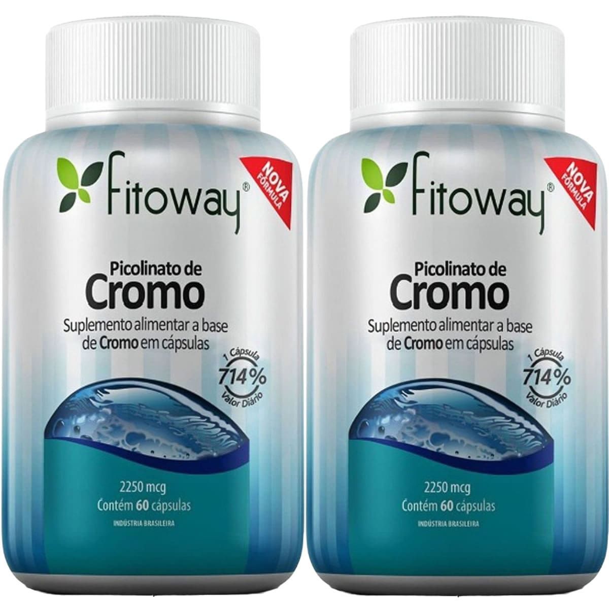 Kit 2X Picolinato Cromo - 60 C�psulas -  Fitoway