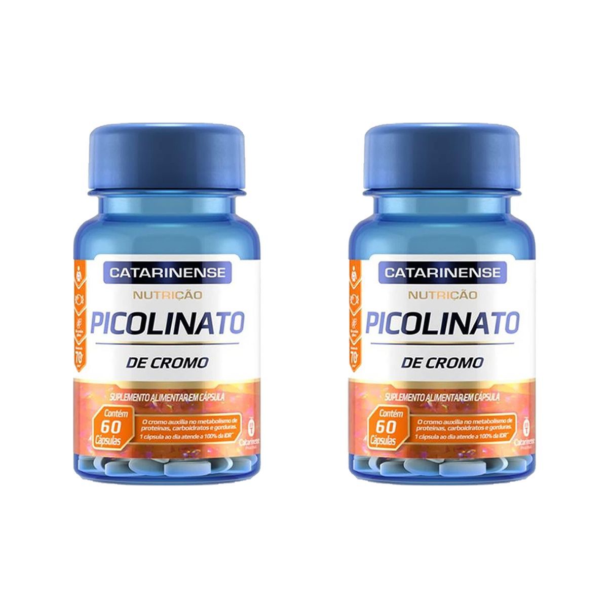 Kit 2X Picolinato de Cromo - 60 Comprimidos - Catarinense Nutri��o