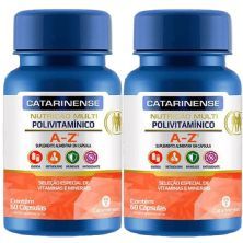 Kit 2X Polivitam�nico A-Z Multi - 60 C�psulas - Catarinense Nutri��o