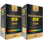 Kit 2X Polivitam�nico AZ - 60 C�psulas - Gold Lab
