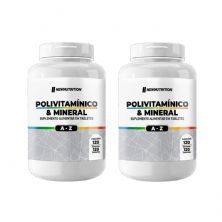 Kit 2X Polivitam�nico & Mineral A-Z - 120 Tabletes - NewNutrition