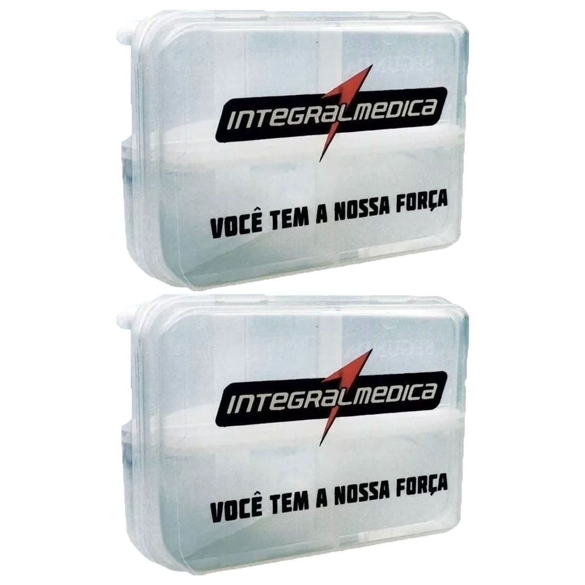 Kit 2X Porta C�psula Transparente - IntegralM�dica