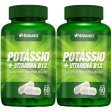 Kit 2X Potassio + Vitamina B12 - 60 C�psulas - Herbamed