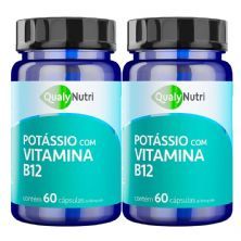 Kit 2X Pot�ssio + Vitamina B12 - 60 C�psulas - QualyNutri
