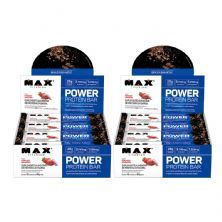 Kit 2X Power Protein Bar - 8 unidades 90g Morango Sensation - Max Titanium