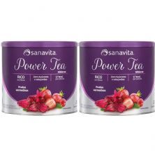Kit 2X Power Tea - 200g Frutas Vermelhas - Sanavita