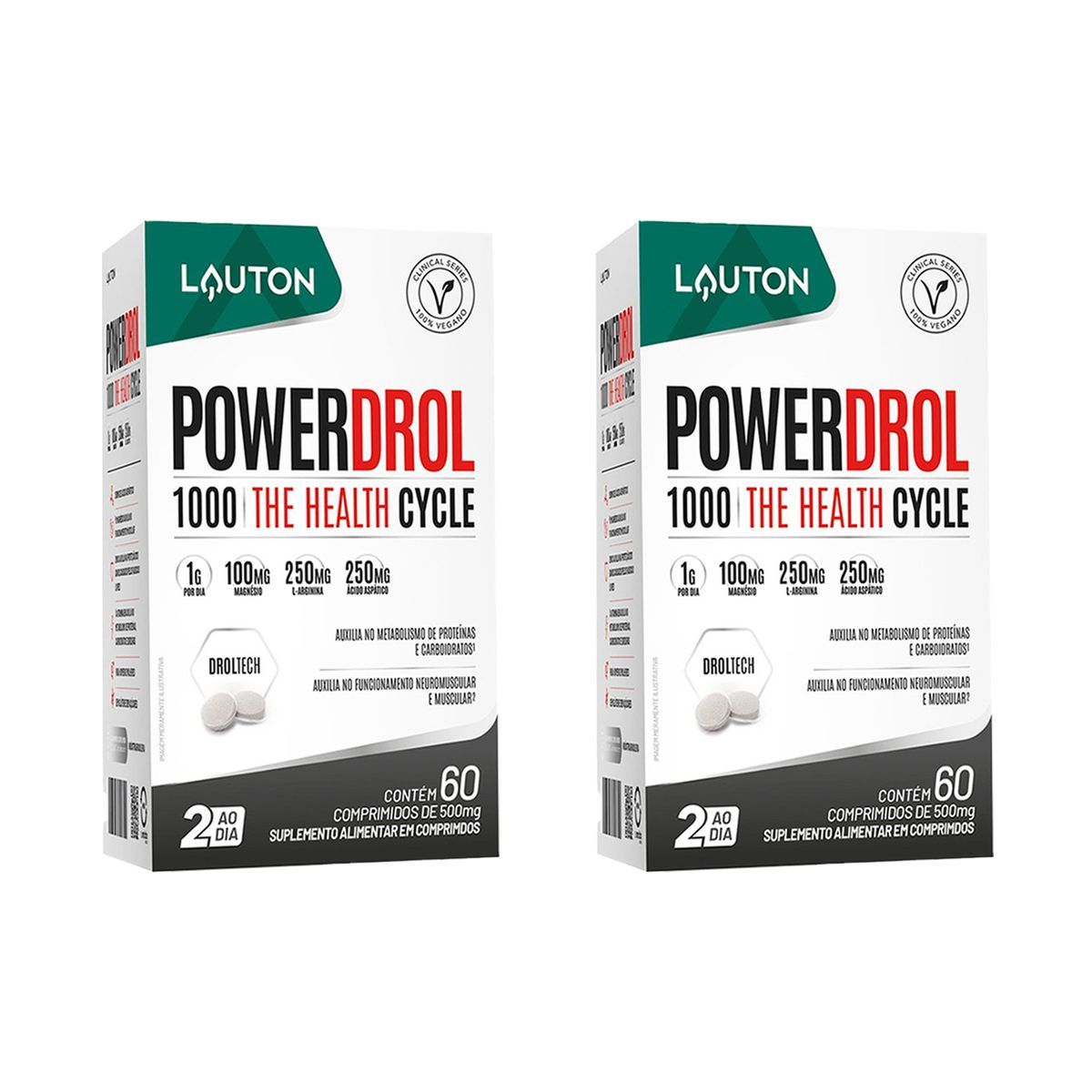 Kit 2X Powerdrol - 60 C�psulas - Lauton