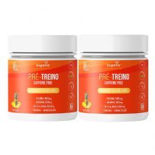 Kit 2X Pr�-Treino Caffeine Free - 300g Frutas Amarelas - Bigens