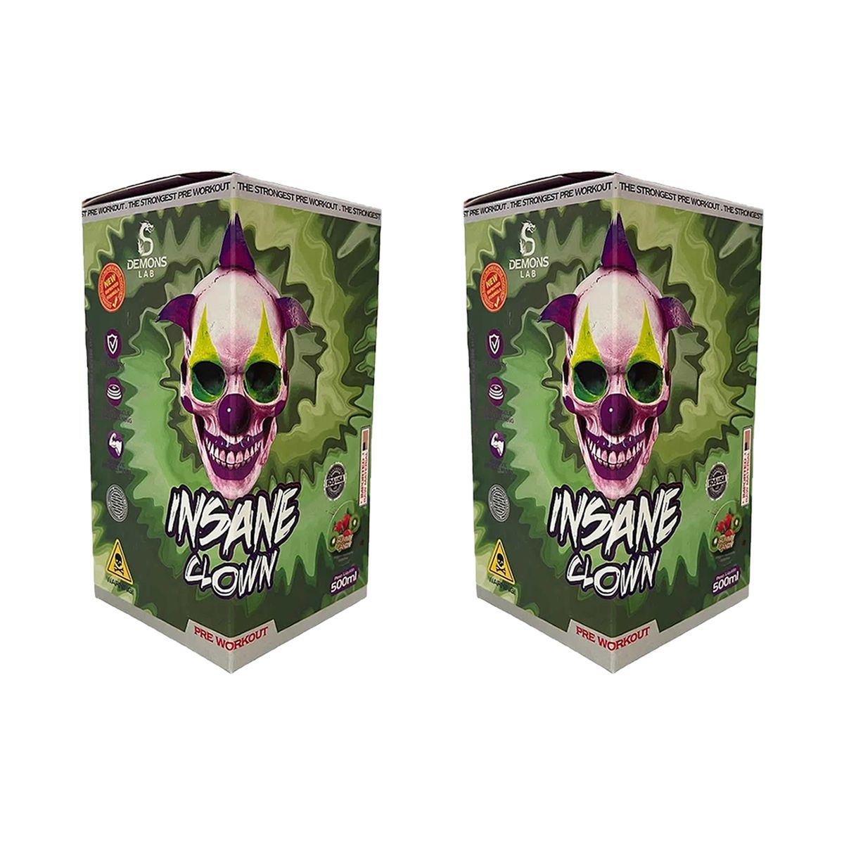 Kit 2X Pr� Treino Insane Clown - 500ml Gummy Candy - Demons Lab