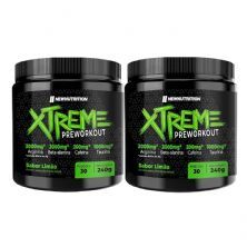 Kit 2X Pr�-treino Xtreme - 240g  Lim�o - NewNutrition