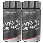 Kit 2X Predator Caffeine Pr� Pump - 60 C�psulas - Nutrata