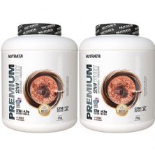 Kit 2X Premium 2w Whey - 2000g Double Chocolate - Nutrata