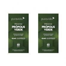 Kit 2X Premium Pr�polis Verde - 60 C�psulas - Puravida