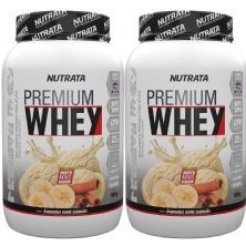 Kit 2X Premium Whey - 900g Banana com Canela - Nutrata