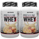 Kit 2X Premium Whey - 900g Banana com Canela - Nutrata