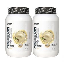Kit 2X Premium Whey - 900g  Creme De Baunilha - Nutrata